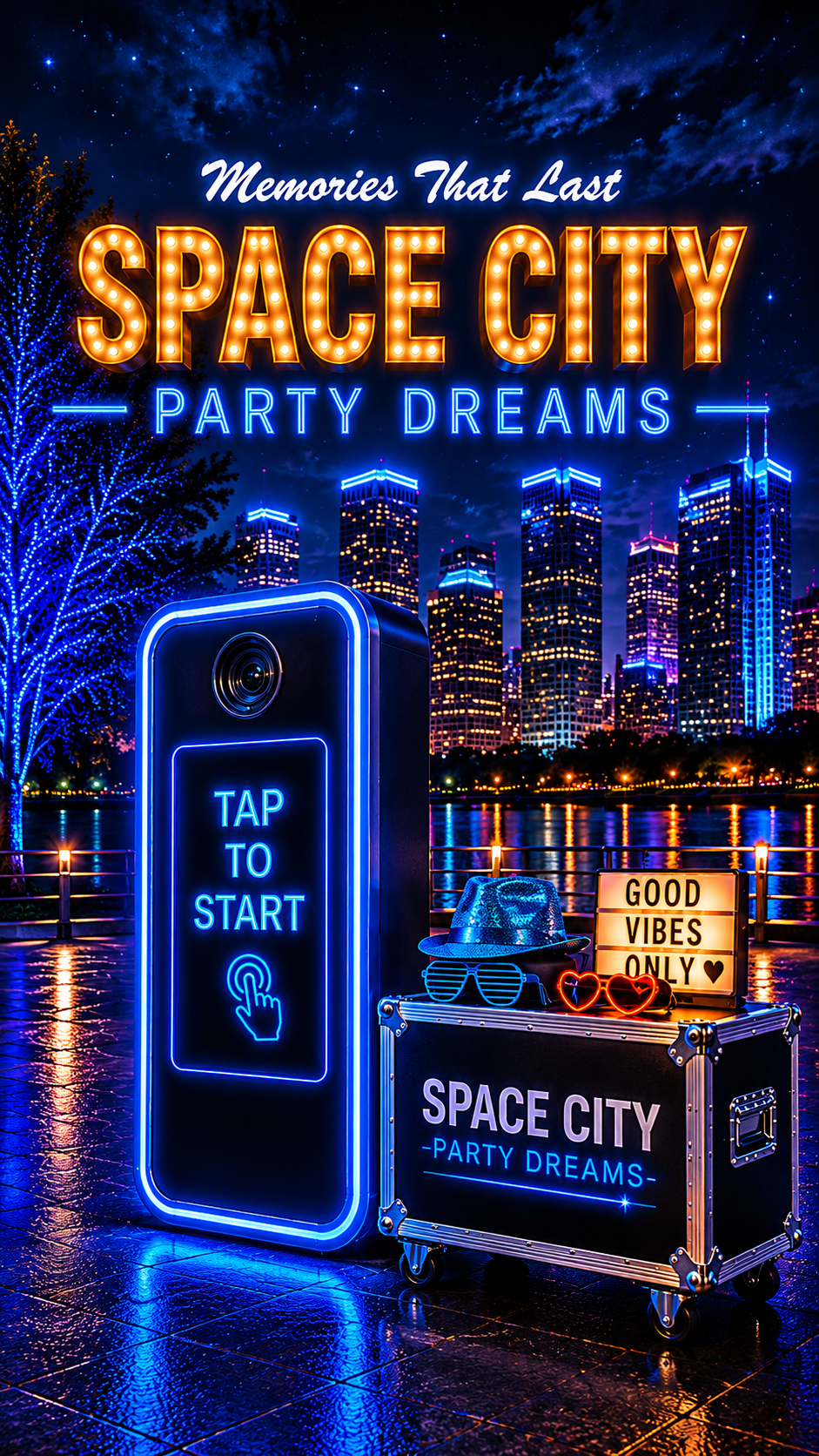 Space City Party Dreams Mobile Hero